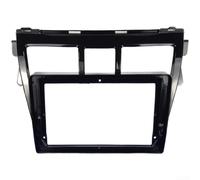 Yuanpgky Cadre de navigation pour voiture 9" - Compatible avec Toyota Yaris Vios 2008-2013 - Kit tableau de bord 2 DIN - Panneau de navigation GPS - Cadre en plastique ABS