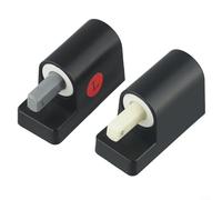 Yuanpgky Charnières de rechange pour siège de toilette traditionnelles et contemporaines, charnières ABS à fermeture douce avec joint fixe de montage, noir, 2 x 9 cm