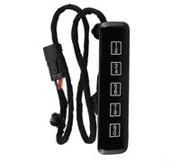 Yuanpgky Clavier d'entrée sans clé pour F-250 F-450 F-550 Super Duty 2015-2020, remplacement côté conducteur avec numéro OEM FL3Z-14A626-AD, plastique noir et