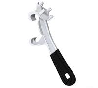 Yuanpgky Clé à bonde 3 en 1 pour fûts en acier et en plastique de 37 à 190 litres, clé de tambour en alliage d'aluminium avec design à double tête, compatible avec 5,1 cm et 1,9 cm