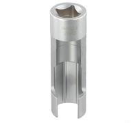 Yuanpgky Clé hexagonale pour tuyau d'injecteur de carburant pour capteur d'oxygène de 17 mm et 19 mm et écrous coudés avec connexion de 12,5 mm et design latéral fendu (17 mm)