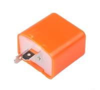 Yuanpgky Clignotant LED réglable à 2 broches pour relais pour moto et moto, 12 V 42 W, réglage de la fréquence 50-200 CPM, boîtier ABS, compatible avec