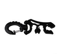 Yuanpgky Clip de plongée pour support de tuyau BCD - Acier inoxydable 304 et boucle de retenue de régulateur en polypropylène, clip à ressort rotatif à 360° pour sécuriser deux tuyaux, équipement de