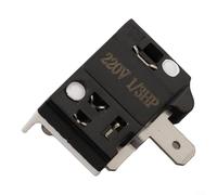 Yuanpgky Commutateur de surcharge de compresseur pour réfrigérateur HP 1/2-1/6 pour relais de remplacement 110 V 220 V Protection contre la surchauffe 4TM Type papillon en acier inoxydable et commande