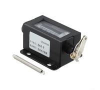 Yuanpgky Compteur manuel à 5 chiffres réinitialisable mécanique pour comptage industriel, modèle D67-F, gamme 0-99999, fixation à vis, 200 points/s, compatible avec