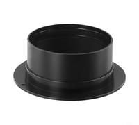 Yuanpgky Connecteur de bride de tuyau droit en ABS pour conduit de ventilation, joint de tuyau d'échappement avec intérieur lisse, haute résistance et faible résistance à l'air, entrée murale (110 mm)