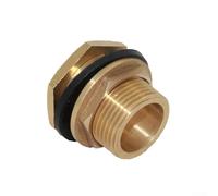 Yuanpgky Connecteur de robinet de citerne d'eau pour barils de pluie et réservoirs d'eau, robinet à bavette en laiton avec raccord à clic, raccord fileté /2 pouces (20 mm) et 3/4" (25 mm) (45659)