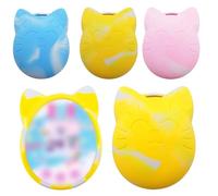 Yuanpgky Coque de protection en silicone pour Tamagotchi Digital Pet 4U/4U+/PS/Mix/Meets/IDL/ID Series, étui de rangement de voyage avec chaîne en bleu/jaune/rose (bleu)