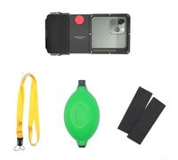 Yuanpgky Coque étanche pour smartphone plein écran de moins de 6,7 pouces, plongée jusqu'à 15 m de profondeur, film d'écran pour photographie sous-marine claire, ABS et verre