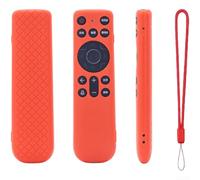 Yuanpgky Coque lumineuse en silicone pour télécommande Haier HTR-U60G, coque de protection antichoc avec corde, peau texturée antidérapante pour télécommande de télévision, coque phosphorescente
