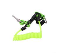 Yuanpgky Cordon de plongée pour appareil photo - Corde anti-perte avec clip en acier inoxydable 316, cordon élastique extensible jusqu'à 1,4 m - Pour une sécurité durable et résistante à l'usure (vert