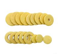 Yuanpgky Coussinets en cuir pour flûte, bouchon de trou de flûte, clé en liège 16/17 trous à trou ouvert, coussinets de flûte, tapis de bouton de boîtier (16 flûtes à trou ouvert)