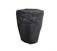 Yuanpgky Couvercle de filtre de bassin sous pression avec bouclier thermique pour bassins de jardin, équipement de filtration biologique isolé, étanche, protection de filtre noir 210D robuste