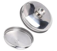 Yuanpgky Couvercle vapeur en acier inoxydable pour boulettes, pâtisseries et petits pains cuits à la vapeur - Accessoire de cuisson pour barbecue de type peu profond de 18 cm avec couvercle hermétique