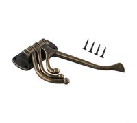 Yuanpgky Crochet pivotant à 3 bras pliables en bronze pour accrocher des vêtements et des serviettes, gain de place, support mural en fer pour maisons organisées