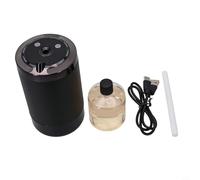 Yuanpgky Désodorisant pour voiture et diffuseur d'arômes avec puce de capteur intégrée, double usage pour voiture et maison, cinq niveaux réglables pour un parfum personnalisé, (noir 030)