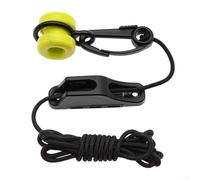 Yuanpgky Downrigger Weight Retriever avec taquet de guide-câble et collier de serrage pour la pêche en bateau, corde en nylon de 4 mm, 2,2 m, matériau plastique