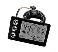 Yuanpgky Écran LCD S866 SM pour vélo électrique 24/36/48 V avec protocole UART, compatible avec E-For Bike et Scooter, étanche rétroéclairé pour compteur de vélo pour 22,2 mm