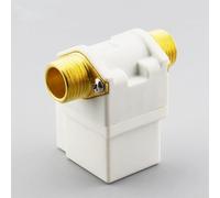 Yuanpgky Électrovanne électrique pour chauffe-eau solaire entrée G1/2, normalement fermée DC12V/DC24V/AC220V, vanne d'eau en plastique et laiton 0,02-0,8MPa, compatible avec (DC12V)