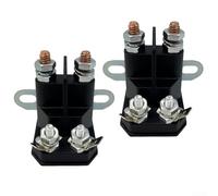 Yuanpgky Electrovanne pour tracteur tondeuse autoportée - Compatible avec modèles AM138068 725-04439, construction métallique, 8 x 7,7 x 7,5 cm, noir, lot de 1 (2)