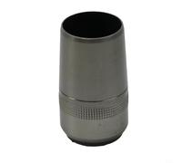 Yuanpgky Embout de canne à pêche en alliage d'aluminium pour protection de queue de canne à pêche avec insert en caoutchouc compatible avec cannes à pêche de 15 à 30,5 mm de diamètre (18 mm)