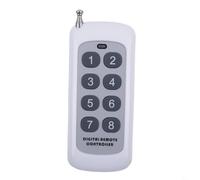 Yuanpgky Émetteur de télécommande RF 433 MHz avec 8 boutons, ouvre-porte de garage sans fil compatible avec portes électriques, portes à volet, rétractable, rideau (0)