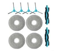 Yuanpgky Ensemble complet de serpillère, brosse principale et brosse latérale, compatible avec aspirateur robot Cecotec-Conga 20090 ProAI, microfibre robuste et pièces en plastique