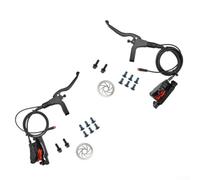 Yuanpgky Ensemble de freins électriques pour vélo électrique et scooter pliants, freins à disque hydrauliques à double piston avec câble étanche à 2 broches, pour aluminium CNC, plaquettes en métal