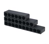 Yuanpgky Ensemble de porte-embouts de tournevis à 6/8/10 trous avec étui de rangement en plastique à tige hexagonale pour organiser les embouts de douilles - Organisateur d'outils compact pour atelier