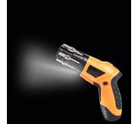 Yuanpgky Ensemble de tournevis électrique sans fil avec lumière et batterie lithium-ion rechargeable, 3,6 V 180 tr/min, mini perceuse avec mandrin de 6,35 mm et couple de 3,5 Nm pour