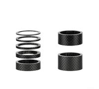 Yuanpgky Entretoises de casque en fibre de carbone pour fourches de 28,6 mm, rondelles de levage légères pour vélo avec options de pile de 1/2/3/5/8/10/15/20 mm, compatibles avec route et montagne (56