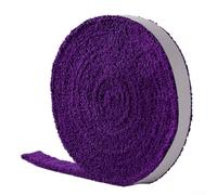 Yuanpgky Enveloppe de raquette de badminton en coton de 10 mètres de long pour tennis, squash et raquette, enveloppe auto-agrippante avec absorption améliorée de la transpiration, violet