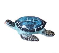 Yuanpgky Figurine miniature de tortue de mer en résine pour décoration de paysage sur le thème de la plage et ornements d'aquarium, 11,5 x 9,3 cm