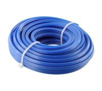 Yuanpgky Fil de débroussailleuse carré en nylon bleu de 4 mm x 10 m pour débroussailleuse électrique, compatible avec les modèles légers à alimentation manuelle