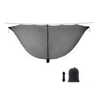 Yuanpgky Filet léger et portable pour hamac et camping - 340 cm x 140 cm - En nylon 210T respirant - Avec pliage compact (20 cm x 12 cm) - Noir