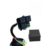 Yuanpgky Fusible pré-câblé 24 V pour boîtier de relais pour fusibles à lame ATC et ATO - Panneau de distribution électrique automobile à 3 positions, boîtier en plastique noir avec 24 V pour relais et