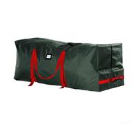 Yuanpgky Grand sac de rangement pour sapin de Noël en tissu Oxford 600D avec roulettes, poignées et design double couche - Permet de ranger l'arbre ou la guirlande, 150 x 50 x 63 cm (vert)