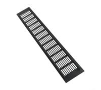 Yuanpgky Grille d'aération rectangulaire en alliage d'aluminium pour armoires, armoires, armoires, 80 x 150 mm/80 x 200 mm/80 x 250 mm/80 x 400 mm/80 x 450 mm/80 x 500 mm (80 x 500 mm)