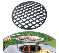 Yuanpgky Grille en fonte avec trous pour support central dynamique et barbecue de 30 cm, design rond pour une répartition homogène de la chaleur et une recherche sans effort, idéal pour la famille
