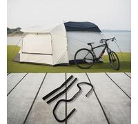 Yuanpgky Guidon papillon en alliage d'aluminium 580 mm de largeur 25,4 mm pour vélos de randonnée et de trekking avec 2 poignées en éponge (guidon + 2 poignées)