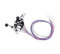 Yuanpgky HO Scale Kit d'éclairage de modélisation ferroviaire 10 lampes murales LED simples Système d'éclairage de poteau de rue avec colonne en acier 3 V Alimentation pour modèle de train