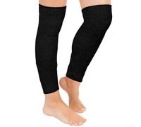 Yuanpgky HPPE Guêtres de jardinage résistantes aux coupures pour protection de la cheville, protège-jambes anti-coupure niveau 5 pour tonte, escalade et travail en plein air - Noir ou lin G(A)