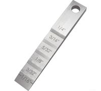 Yuanpgky Jauge d'espacement de tuyau avec jauge d'épaisseur pour une mesure précise de l'écart de soudure d'espacement des tuyaux, plusieurs tailles 0,6 cm à 6,35 mm