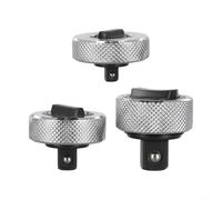 Yuanpgky Jeu de 3 clés à douille à cliquet réversibles en acier pour entraînement de 1/4", 3/8", 1/2", haute universalité, pour une longue durée de vie et