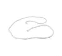 Yuanpgky Joint d'étanchéité en fibre de verre pour porte de poêle - 2 m de long - Résistant à la chaleur - Pour brûleur à bois, poêle à granulés, portes de chaudière et de cheminée, blanc (10 mm)