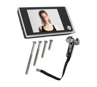 Yuanpgky Judas de porte numérique avec caméra et sonnette vidéo LCD de 3,5 pouces 720P HD, angle de vue de 120°, système de sécurité pour la maison en alliage de zinc