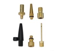 Yuanpgky Kit adaptateur de valve d'air britannique avec 6 buses gonflables pour football, basket-ball, volley-ball, pneus de vélo, matelas pneumatique et équipement de sport