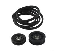 Yuanpgky Kit courroie d'entraînement et poulie de renvoi de rechange pour tracteurs de pelouse John Deere L100 L110 L120 L130 compatible avec GX20006 GX20286 GX20287