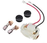 Yuanpgky Kit de 5 balais de charbon avec support et capuchon compatibles avec les outils Makita-BGA450 BGA452 GA452 GA400 CB-430, matériau durable