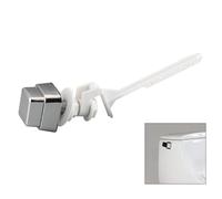 Yuanpgky Kit de chasse d'eau à bouton poussoir avec poignée à levier de montage latéral, mécanisme à ressort économiseur d'eau, remplacement facile à installer pour la plupart des réservoirs de